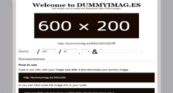 Desktop Screenshot of dummyimag.es