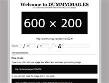 Tablet Screenshot of dummyimag.es